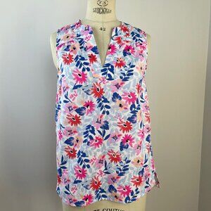 Joules Cotton & Linen Floral Blouse